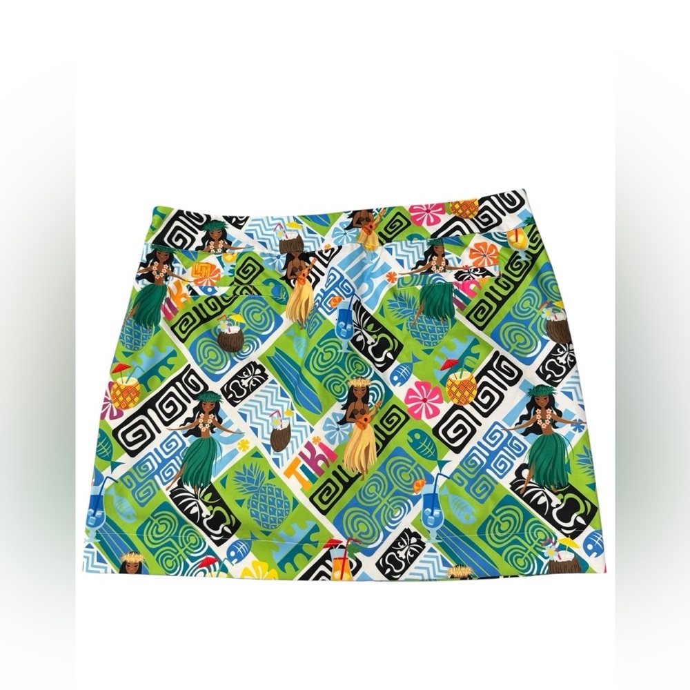 LOUDMOUTH Golf Mai Tai StretchTech Women's Hawaiian Tropical Skort US 16 - Picture 4 of 7